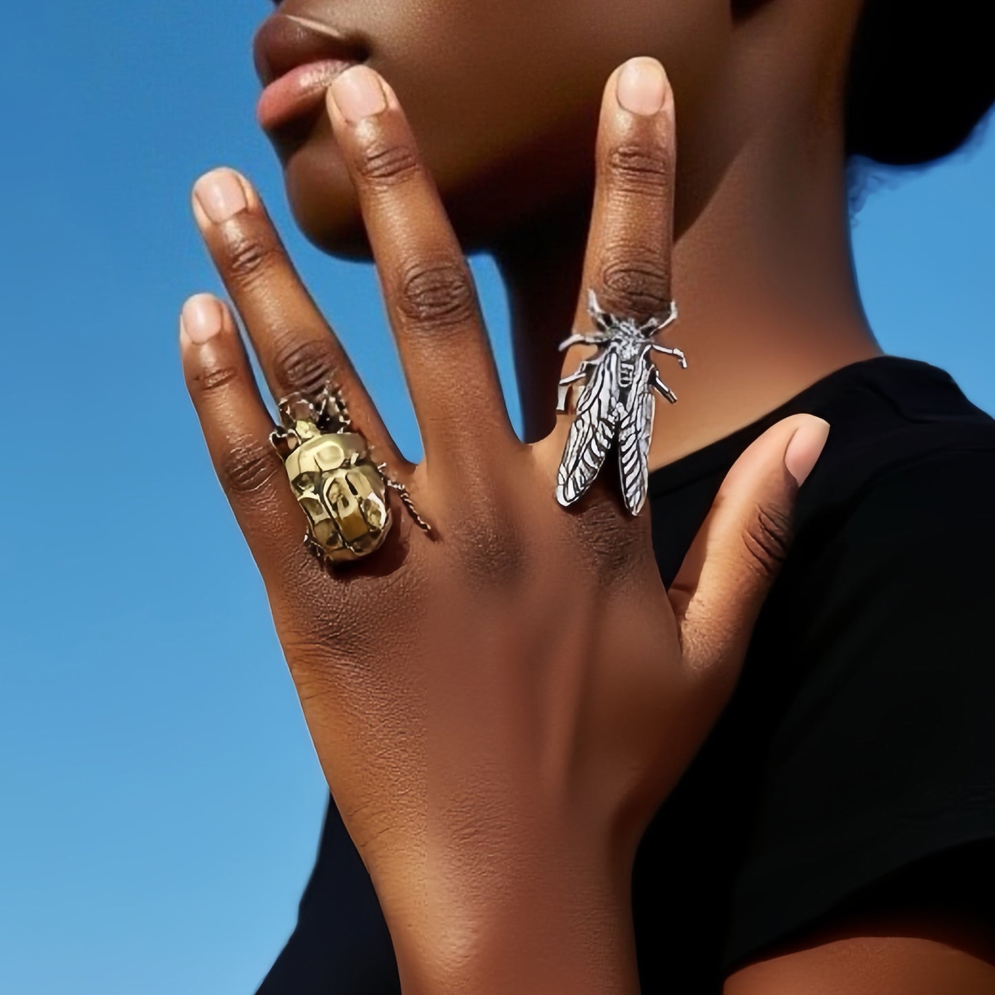 Stylish Vintage-Inspired Alloy Insect Adjustable Ring – Unique and Versatile Accessory for Everyday Wear