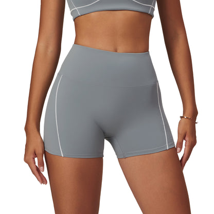 High Waisted Women s Yoga Shorts Butt Lifting Athletic Bottoms for Running and Fitness Model 8838