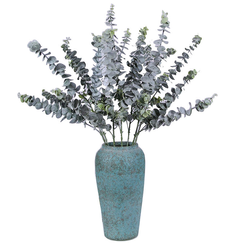 Artificial Eucalyptus Money Leaves: Lifelike Indoor Decor for Weddings, Home Arrangements, and Greenery Enhancements