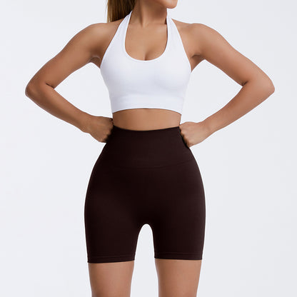 High Waisted No Show Line Women's Yoga Shorts Anti Opacity Running Fitness Shorts for Comfort and Style