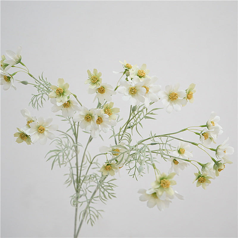 Elegant Scandinavian-Inspired Long Stemmed Artificial Persian Daisy Flowers for Bedroom and Living Room Décor – Perfect Faux Floral Arrangement for Tables and Vases