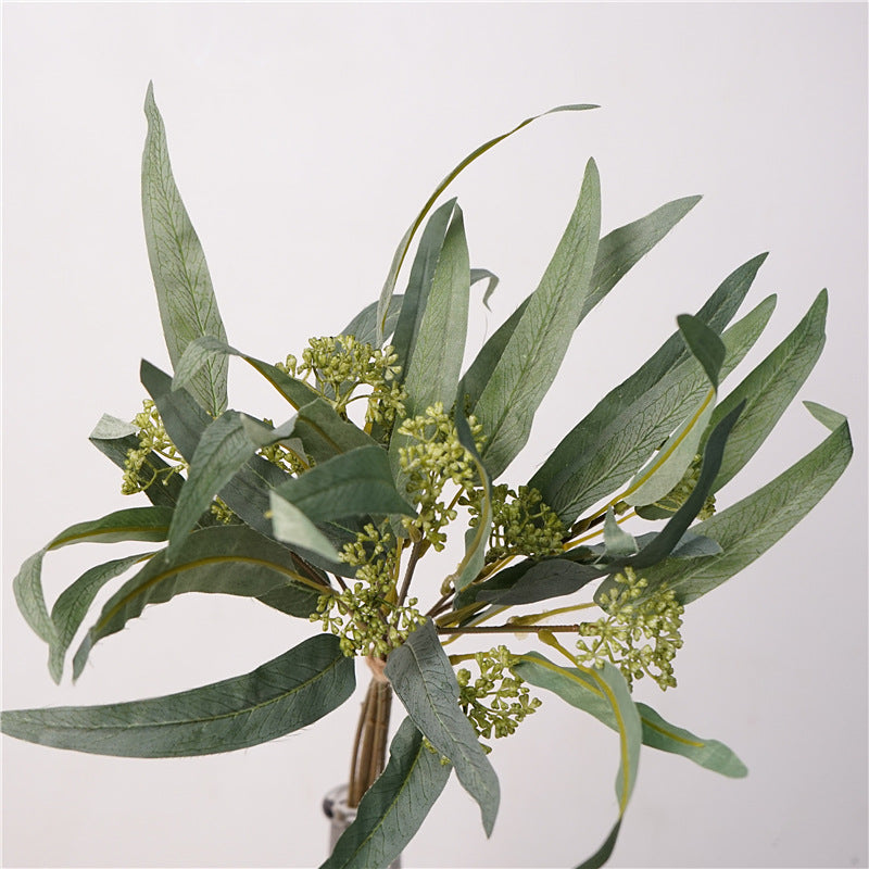 Stylish Nordic-Inspired Artificial Eucalyptus Plant Bundle with Realistic Leaves - Perfect Home Decor Floral Arrangement Props for Stunning Photography and Elegant Living Spaces