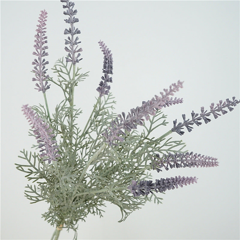 Elegant Nordic-Inspired Artificial Lavender Bouquet - Perfect Home Decoration, Bridal Arrangements, and Special Event Floral Displays - Durable Plastic Faux Flower Decor