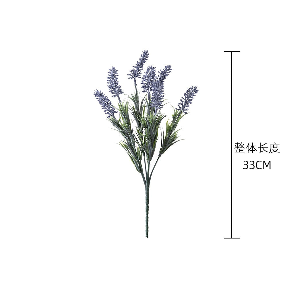 Realistic Lavender Plastic Flowers for Home Decor – Perfect for Weddings, Handheld Bouquets, and Wall Decorations – MW53458