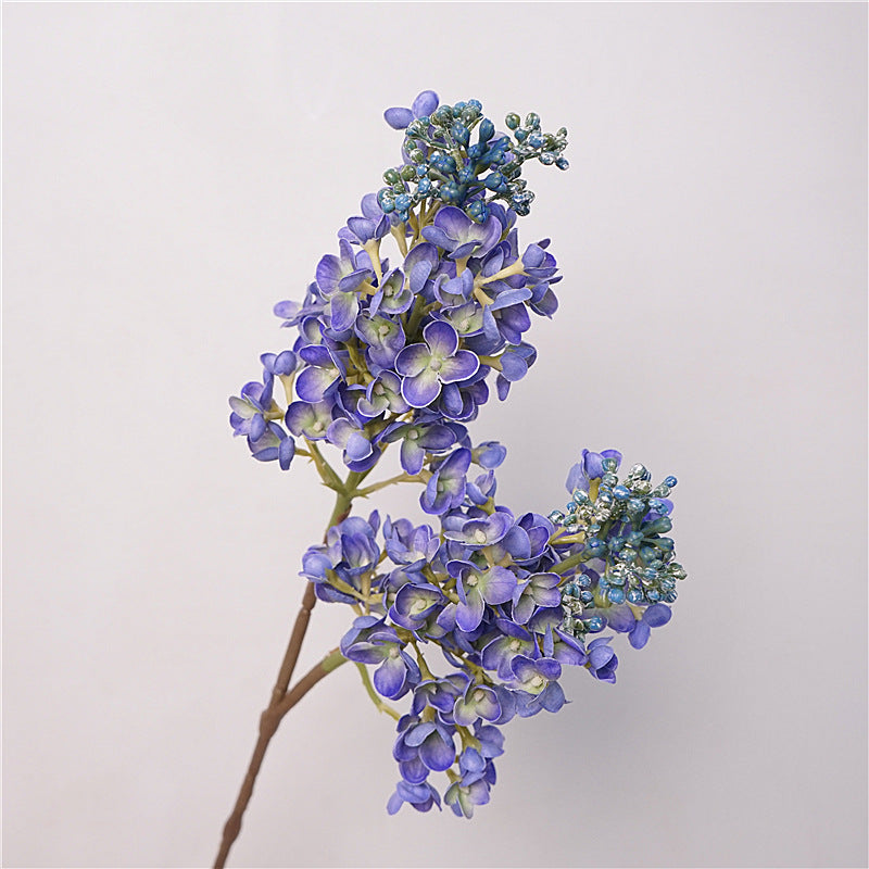 Lavender Lilac Hand-feel Moisturizing Faux Flowers for Home and Dining Table Decorations - French-Inspired Purple and Blue Wedding Floral Arrangements