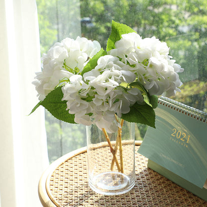 Luxurious Touch Moisturizing Hydrangea Faux Flower Bouquet for Weddings and Home Decoration - Elegant Artificial Floral Arrangement for Living Room Décor