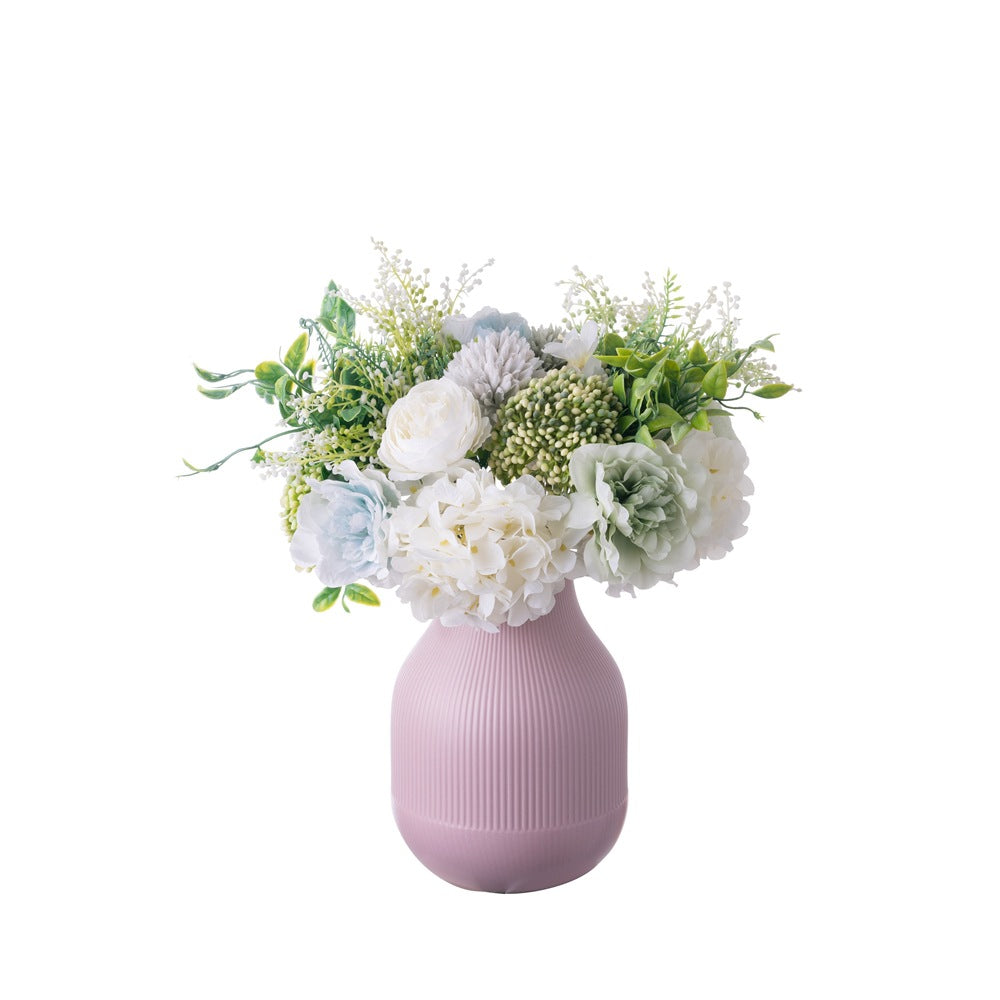 Realistic Hydrangea Bouquet Artificial Flower Plant Arrangement - Perfect for Wedding Decor, Home Styling, and Special Events | Stunning INS-Style Faux Roses MW66781