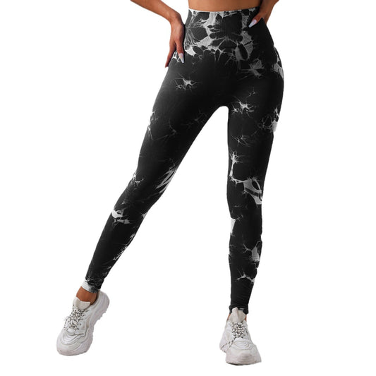 High Waisted Tummy Control Tie Dye Leggings for Women Breathable Peach Butt Yoga Pants for Comfort and Style in Fitness