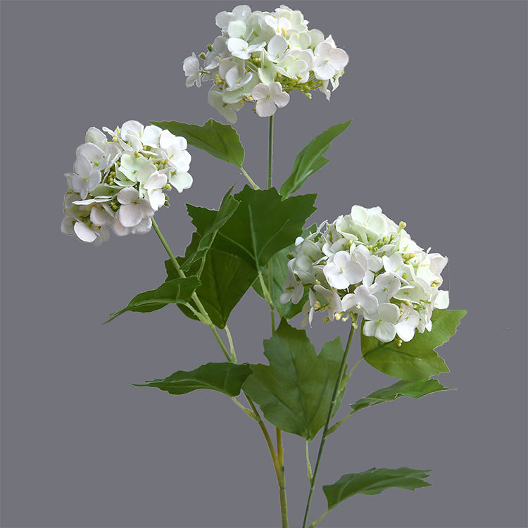 Lifelike Hydrangea Faux Flowers – Triple-Head Design for Fresh Home Décor, Hotel Arrangements, and Stunning Photography Props