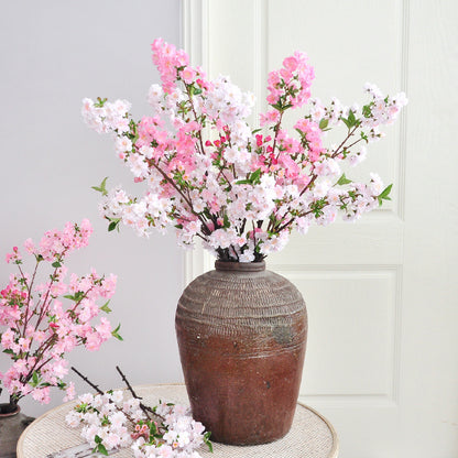 Elegant 95cm Realistic Fake Cherry Blossom Branch - Perfect for Mall Decorations, Event Planning, and Home Decor