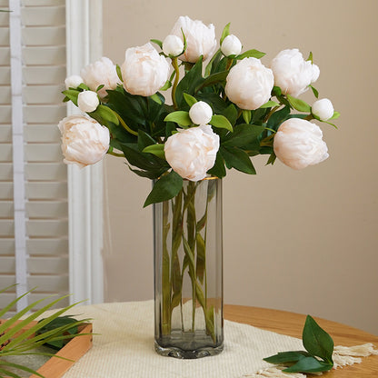 Stunning Miniature Double-Headed Faux Peony Flowers for Weddings and Home Decor – Lifelike Silk Floral Arrangements Perfect for Elegant Centerpieces and Soft Furnishings