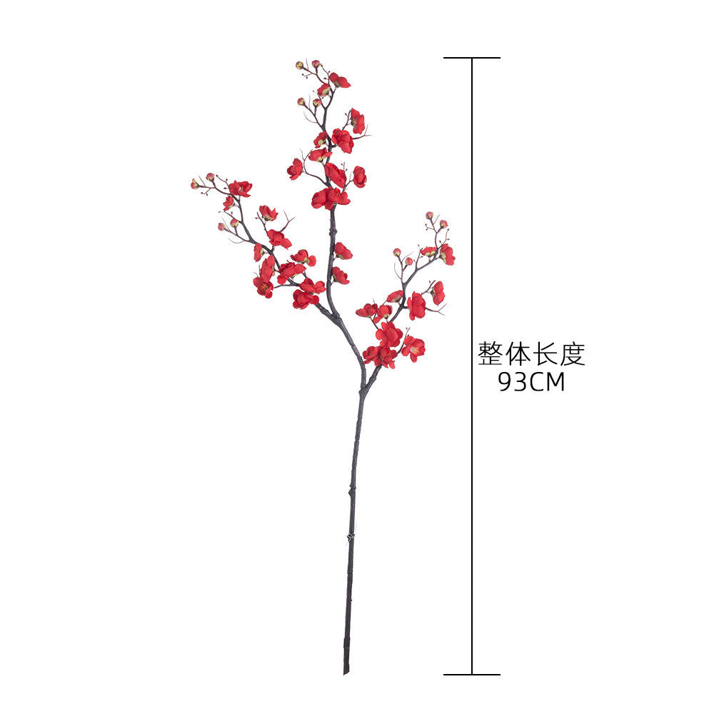 Elegant Rustic Plum Blossom Faux Flowers – Classic Peach Blossom Home Decor for Weddings and Events | Stunning Fake Floral Wall Decoration MW36888