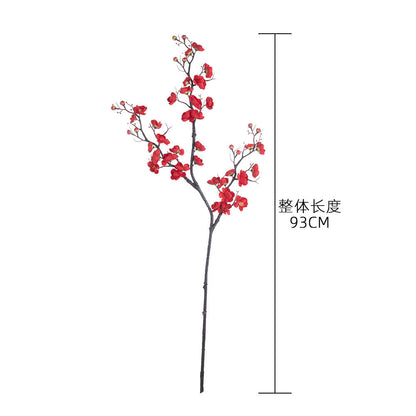 Elegant Rustic Plum Blossom Faux Flowers – Classic Peach Blossom Home Decor for Weddings and Events | Stunning Fake Floral Wall Decoration MW36888