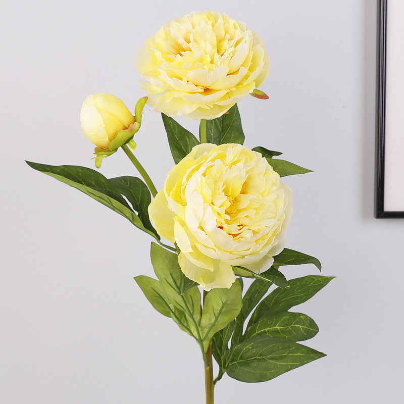 Elegant Faux Peony and Lotus Decorative Flowers for Living Room - Stylish Home Décor with Silk Peony Arrangements