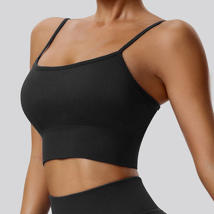 Elevate Your Workout with Our Breathable Sports Bra Quick Dry Padded Running Tank Top for Yoga and Fitness