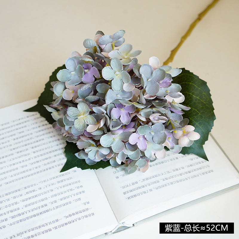 Elegant European-Style 11-Branch Artificial Hydrangea – DIY Miniature Vintage Floral Arrangement for Weddings and Celebrations