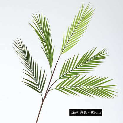 Lifelike Long-Branch Faux Green Palm Leaf Plant - Perfect for Outdoor Decor, Landscape Design, and Elegant Wedding Settings