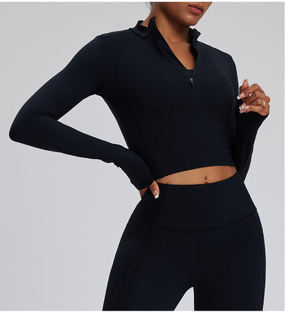 Women's Yoga Outfit Set Quick Dry Long Sleeve Top Pilates Fitness Wear Full Length Pants Supportive Sports Bra for Comfort and Flexibility