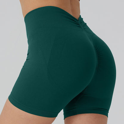 High Waisted Seamless Yoga Shorts for Women 9 Vibrant Colors Tummy Control Butt Lifting Design for Fitness and Everyday Wear