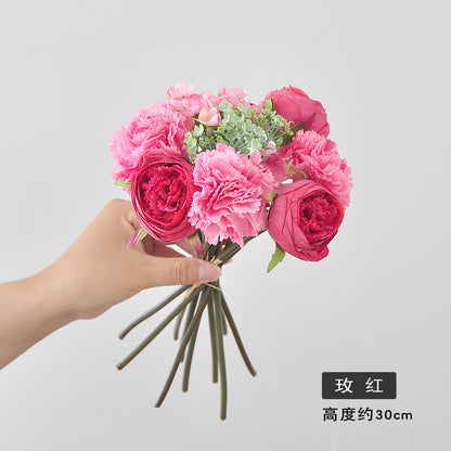 Stunning Artificial Flower Bouquet for Weddings - Enhance Your Home Decor with Luxurious Faux Floral Arrangement featuring Realistic Starry Sky and Lotus Blooms