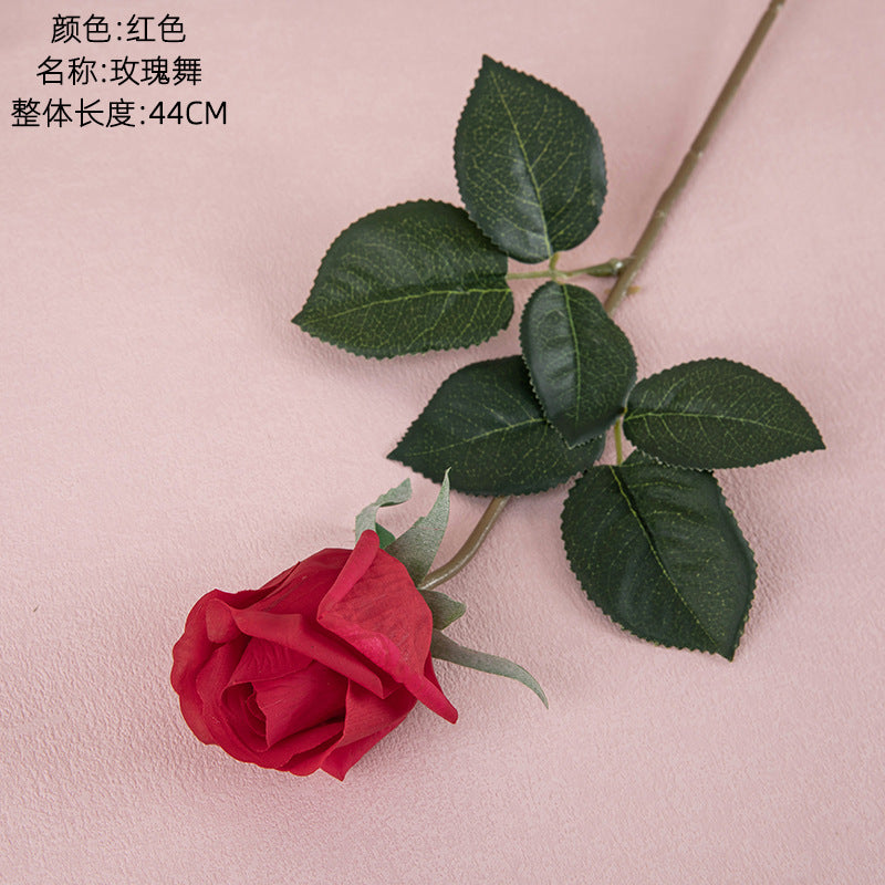 Luxurious Touch Moisturizing Rose Buds - Realistic Artificial Floral Arrangement for Home Decoration, Perfect Handheld Bouquet & Elegant Wall Decor - INSMW60002