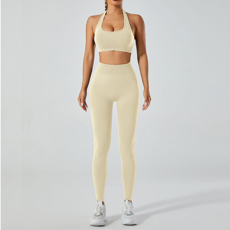 High Performance Quick Dry Sports Bra and Leggings Set for Summer Outdoor Yoga Quality Breathable Comfort Flexibility