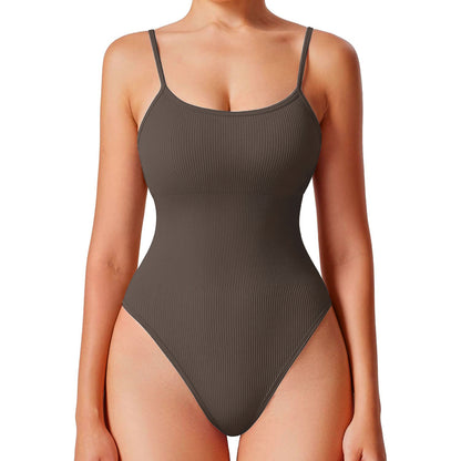 Women's Yoga Bodysuit with Back Support for Fitness Shaping and All Day Comfort