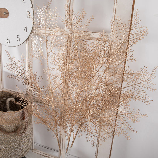 Stunning Gold & Silver Accented Artificial New Year Floral Decorations for Home - Perfect for Christmas & Festive Celebrations