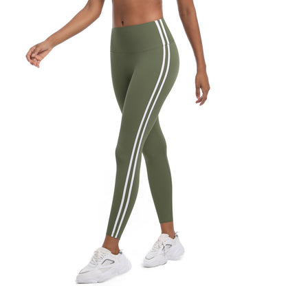 Women's High Waisted Color Block Yoga Pants Tummy Control Butt Lifting Workout Leggings for Running and Training