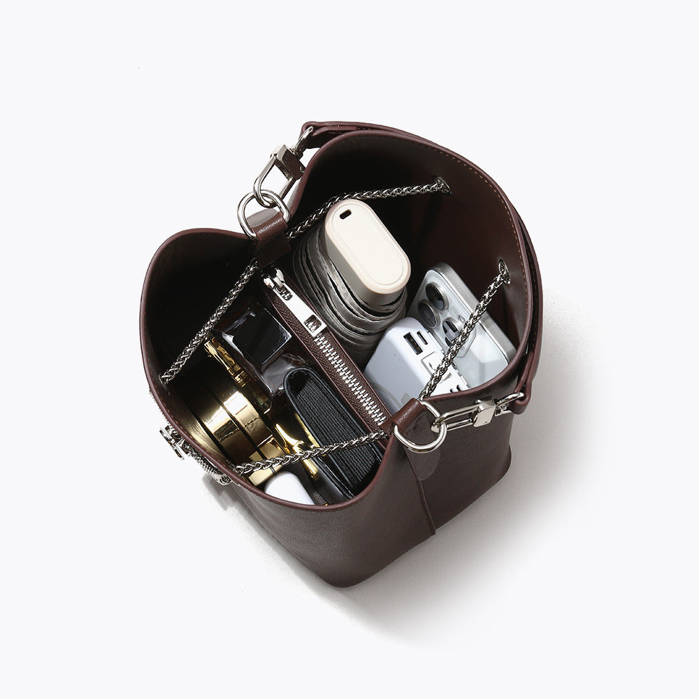 Elegant Fall Women's Shoulder Bag Luxe Leather Commuter Crossbody Casual Handheld Purse for Chic Style