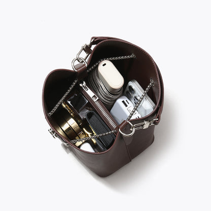 Elegant Fall Women's Shoulder Bag Luxe Leather Commuter Crossbody Casual Handheld Purse for Chic Style