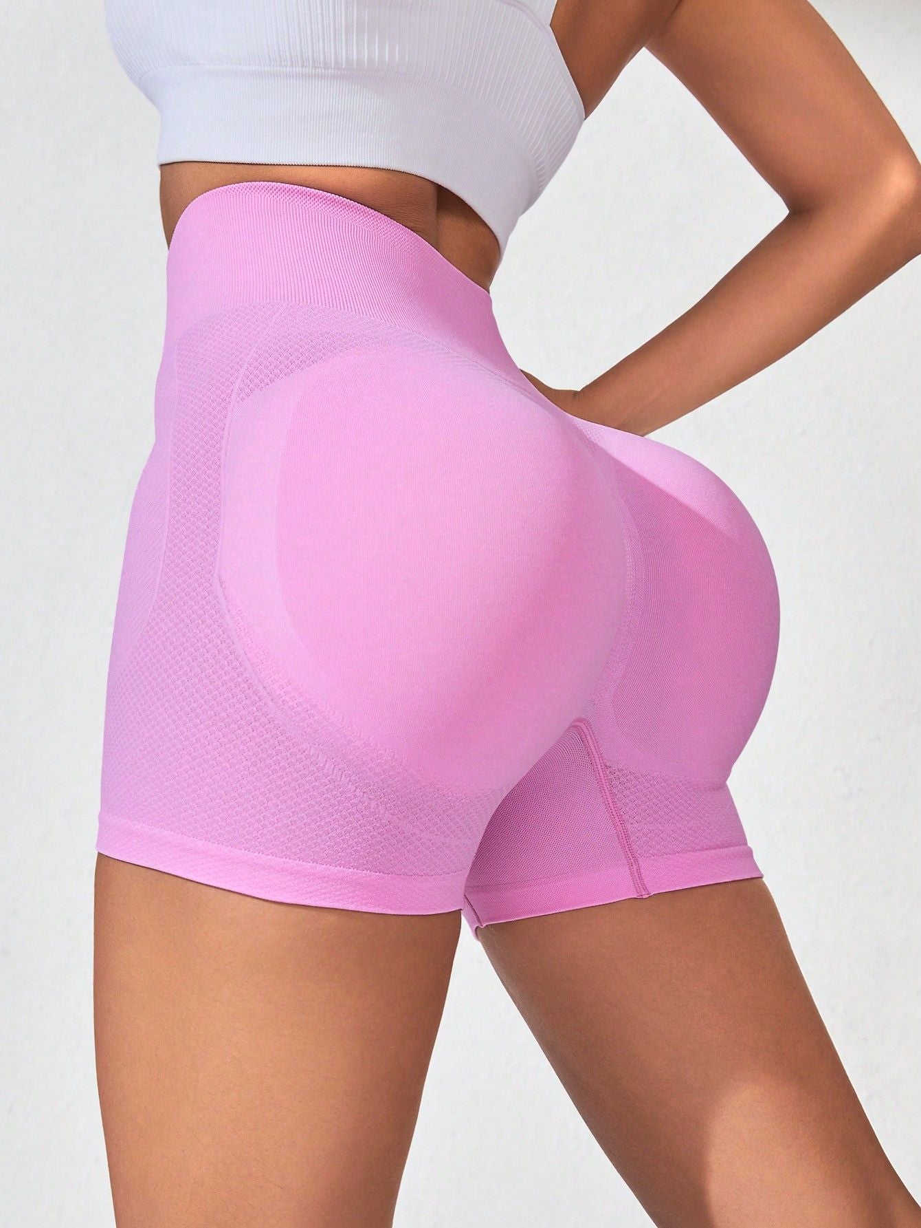 High Waisted Seamless Peach Butt Yoga Shorts for Women Quick Dry Lifting Comfortable Fitness Workout and Running Athletic 3 Inch Shorts