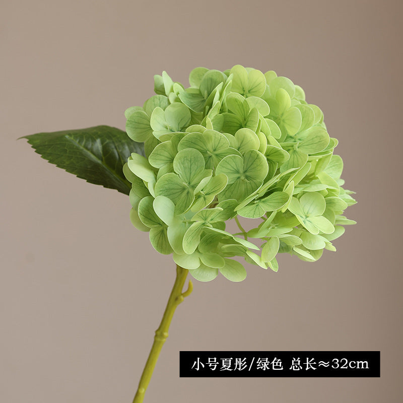 Lifelike 3D Printed Hydrangea Floral Branch - Charming Home Décor Soft Decoration for Beautiful Flower Arrangements