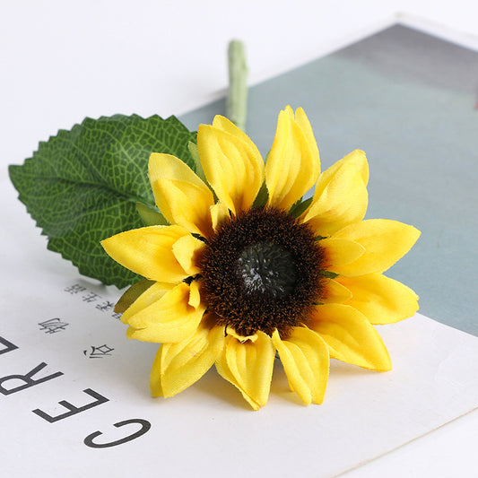 DIY Floral Arrangement Supplies - Beautiful Single Stem Artificial Sunflower for Stunning Home Décor - Perfect for Bouquets, Weddings, and Events