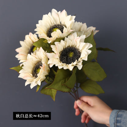 Stunning Sunflower Silk Flower Arrangement - Perfect for Living Room, Rustic Home Decor, and Hotel Decoration - Vibrant Artificial Flowers in Elegant Vase