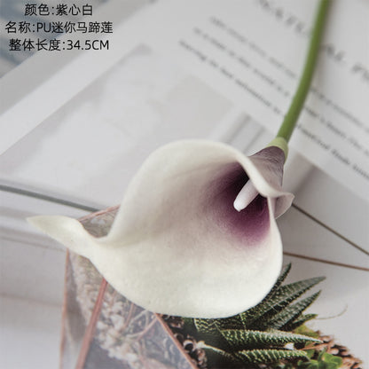 Mini Calla Lily Artificial Flowers for Home Decor – Realistic Faux Plants Perfect for Weddings and Special Events