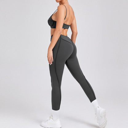 Soft Brushed Yoga Outfit Set High Performance Activewear for Comfort and Body Sculpting