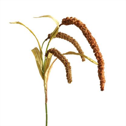 Realistic Faux Flower Millet Ear Décor for Rustic Table Settings - Perfect Indoor Centerpiece for Living Rooms, Photography Props & Home Styling