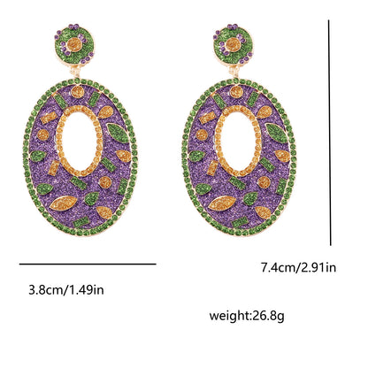 Chic Geometric Lightweight Luxury Earrings – Versatile Festival Accessory for Effortless Style