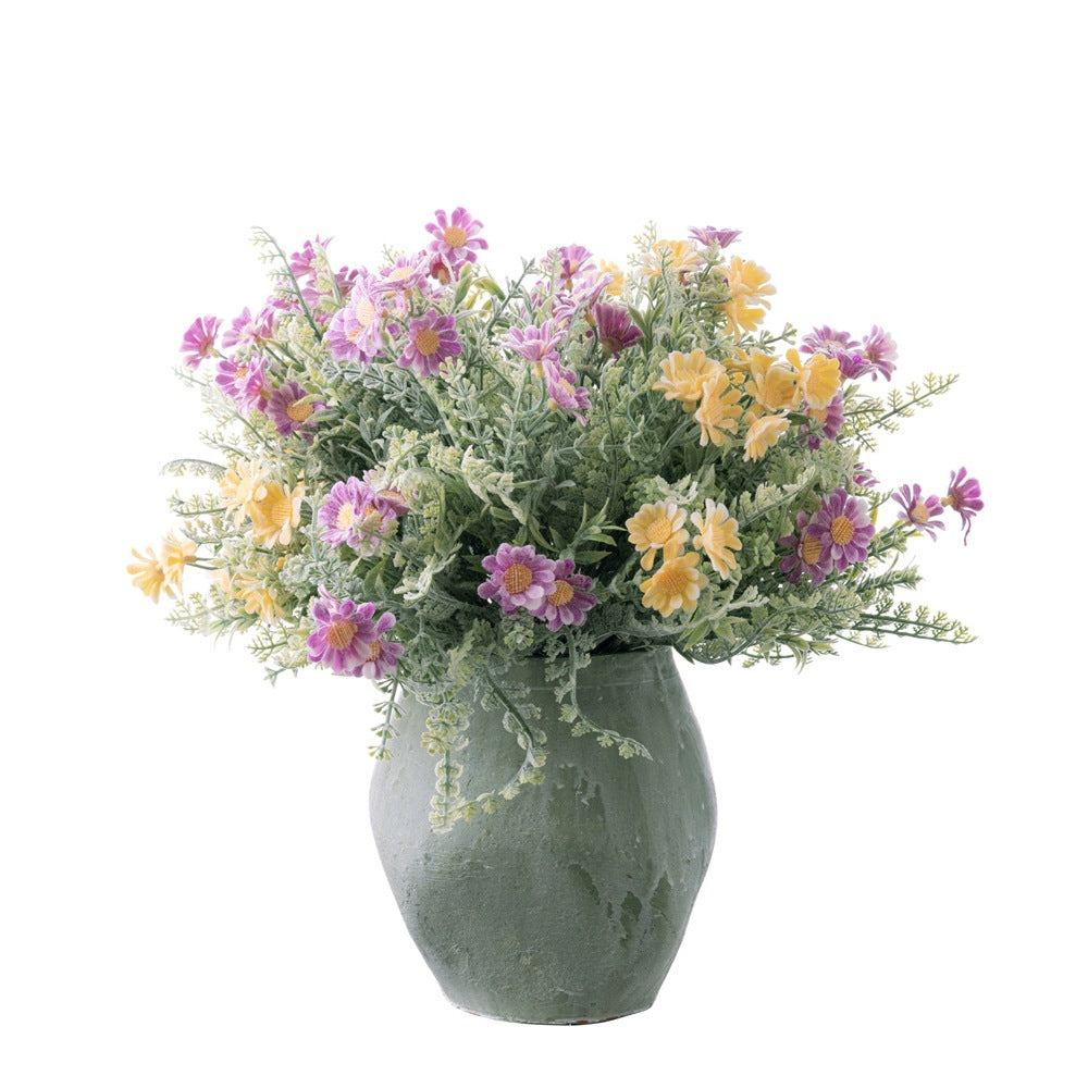 Charming Field of Artificial Flowers with Delicate Wildflowers – Fresh and Modern Floral Arrangement for Home Decor and Wedding Decoration (Model: GF16125B)