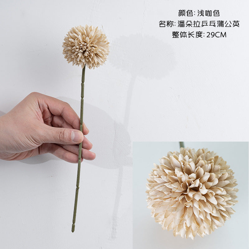 Beautiful Artificial Dandelion Flower - Single Stem Faux Floral Arrangement for Home Decor, Weddings, and Event Decor - Elegant Hand-Tied Bouquets and Aisle Decorations - Model MW57891