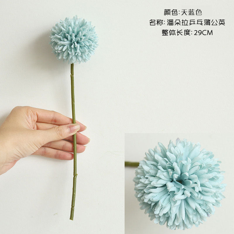 Beautiful Artificial Dandelion Flower - Single Stem Faux Floral Arrangement for Home Decor, Weddings, and Event Decor - Elegant Hand-Tied Bouquets and Aisle Decorations - Model MW57891