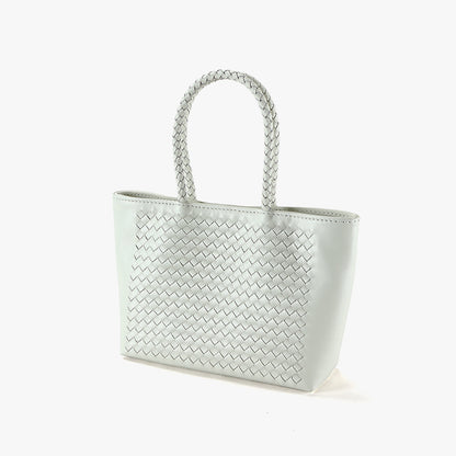 Handcrafted Spring Season Genuine Leather Shoulder Bag Minimalist Wool Bag for Women Versatile for Commuting