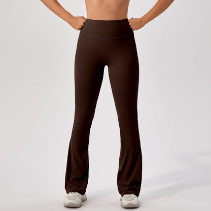 High Waisted Butt Lifting Yoga Flared Pants for Women for Dance Training Running and Casual Workouts