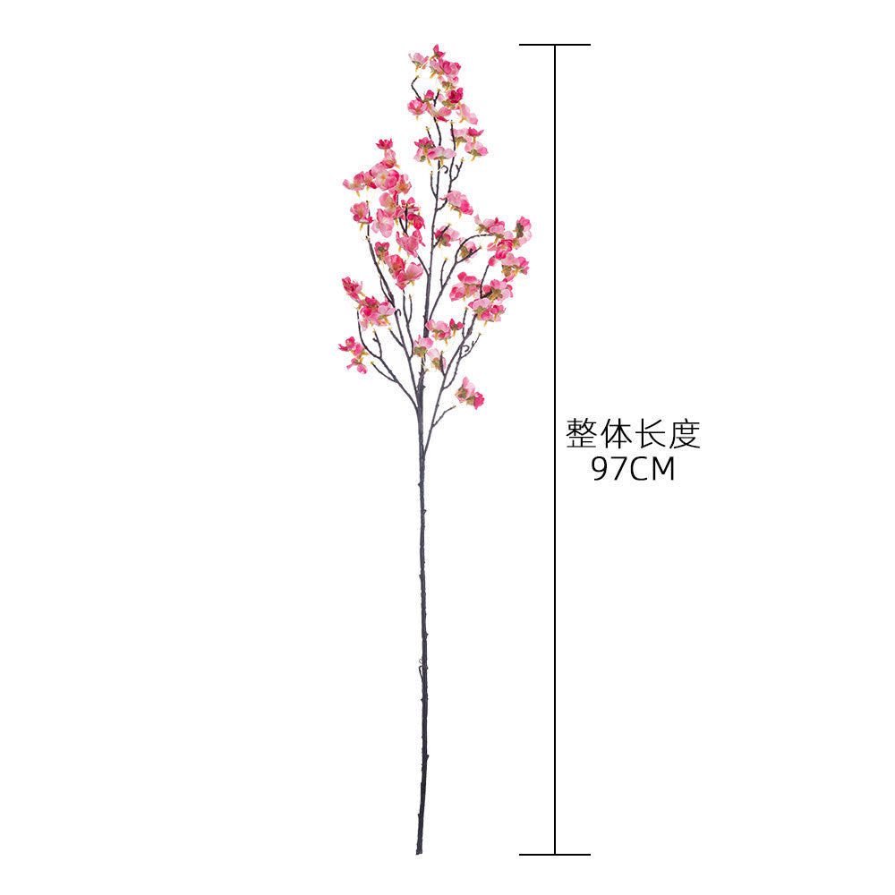 Stunning INS Style Cherry Blossom & Nordic Plum Blossom Artificial Flowers - Perfect Home Decor & Wedding Celebration Accents (Model MW38958)