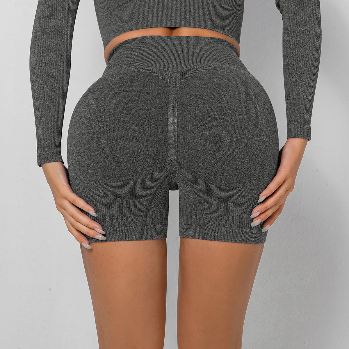 Summer Seamless Knitted Yoga Pants for Women High Waisted Peach Butt Lifting Workout Shorts for Comfort and Performance