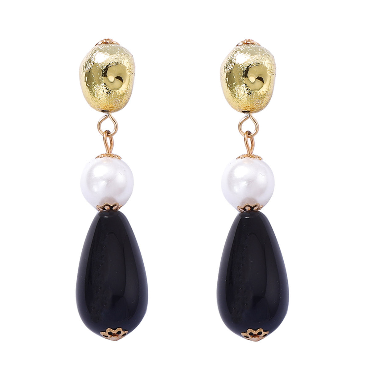 Chic Vintage-Inspired Irregular Geometric Resin Dangle Earrings for Women – Trendy, Unique, and Fashionable Statement Jewelry