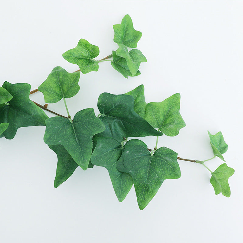 Lifelike Sweet Potato Leaf Wall Hanging - Evergreen Ivy Decorative Faux Plant for Stylish Living Room Décor