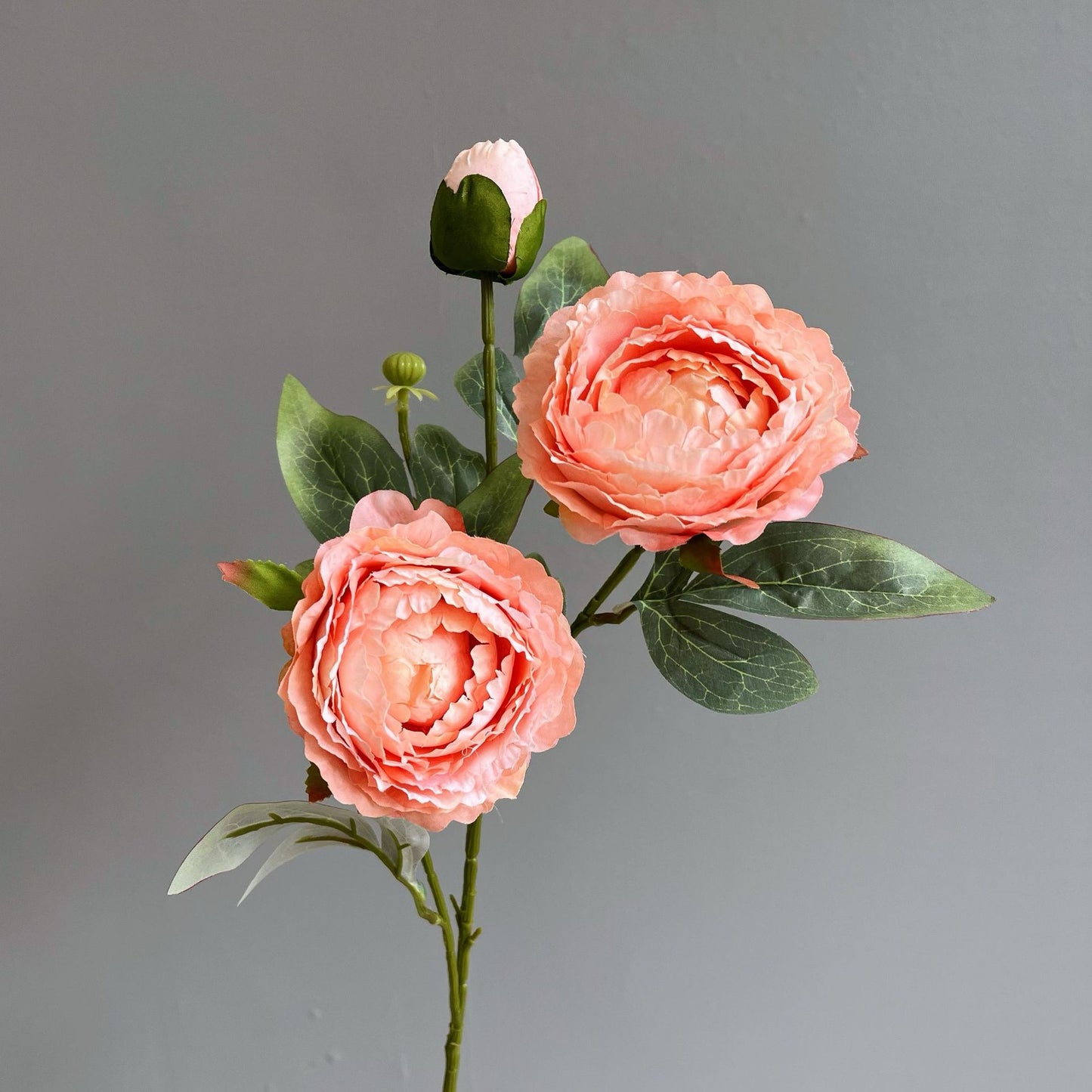 Realistic 3-Head Peony Artificial Flowers – Stunning Faux Floral Decor for Home, Photography Props, and Soft Furnishings