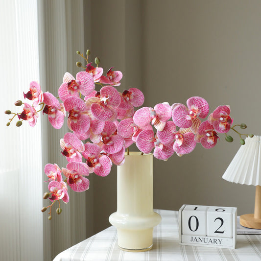 Luxury Quality Artificial 7-Head Orchid Flowers - Perfect for Living Room Décor and Wedding Venue Decorations